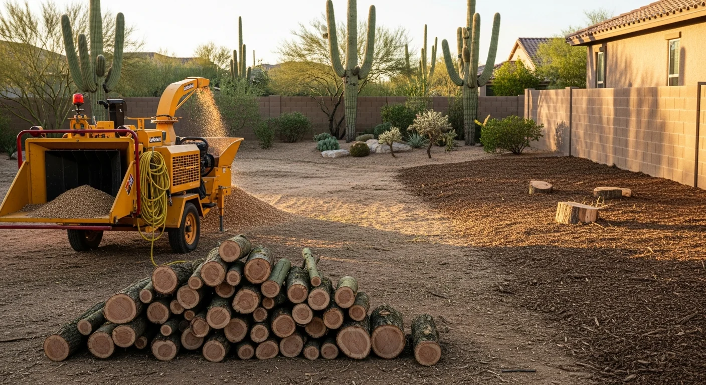 Professional arborist trimming tree branches in Scottsdale