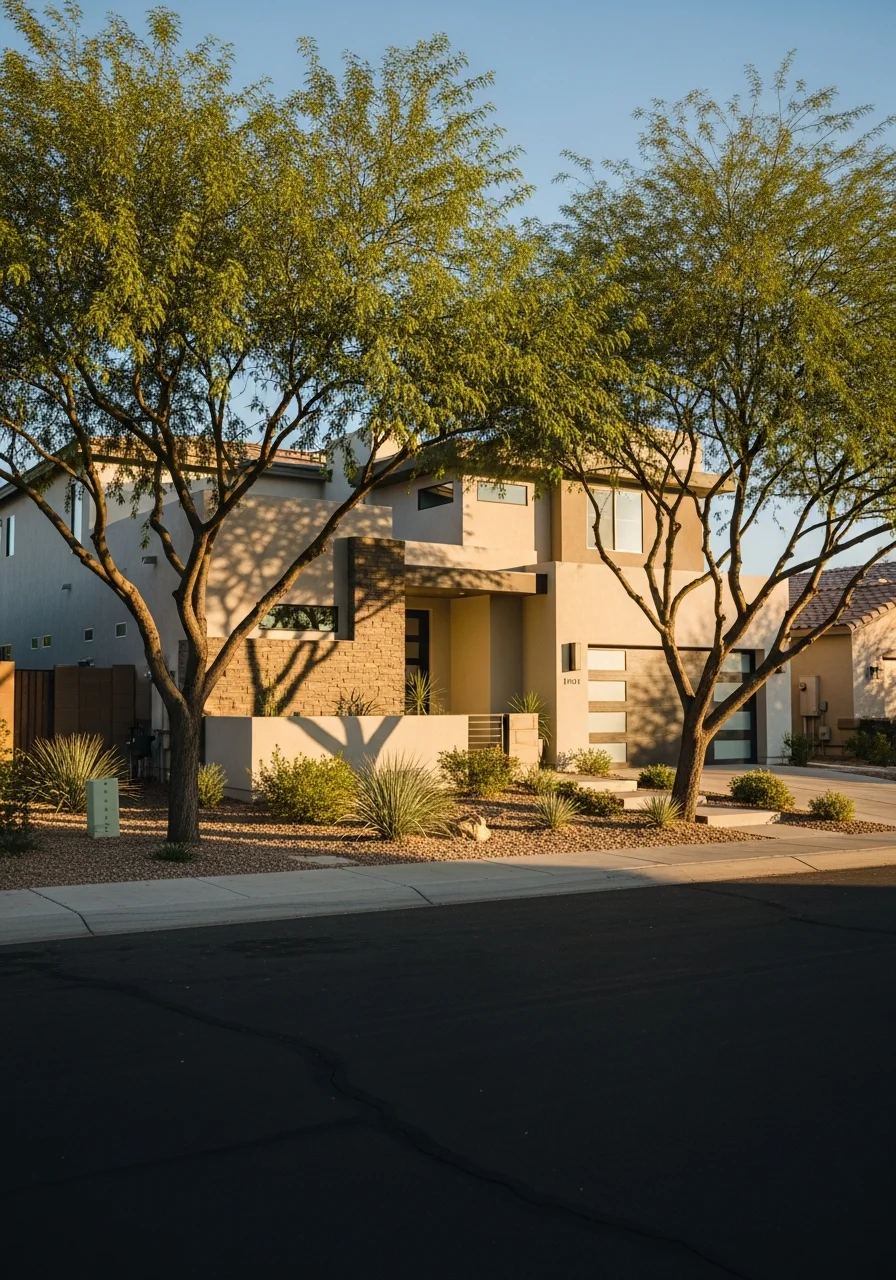 Modern Surprise home exterior showing contemporary design and quality construction finishes.